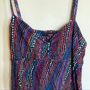colorful dress w open back